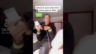 iphone 6 users when their phone gets to 100%