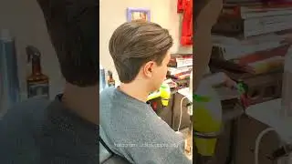 Классическая удлиненная мужская  стрижка.💇Classic men's haircut.