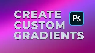 Make Your Own Custom Gradient in Photoshop | Gradient image background #graphicdesignshorts