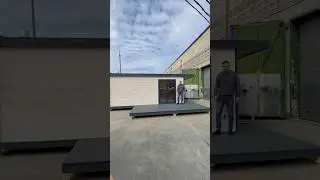 Баня серии Швеция и приставной террасой.  