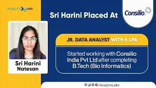 Sriharini's Journey: From Bio Fresher to 5 LPA Data Analyst (Consilio India Pvt Ltd.)