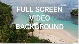Create Full Screen Background Video Using HTML & CSS