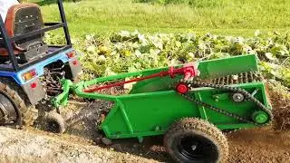 Testing the new potato digger