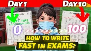 How to WRITE FAST in EXAMS ? 2024  #writingmania #exam #boardexam #cbse #icse #upboard