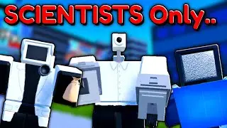 SCIENTIST UNITS ONLY Challenge In Toilet Tower Defense!