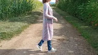 МК по кардигану-японке. Часть 1, росток и принцип вязания. 