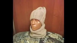 Очень простой комплект шапка и хомут...