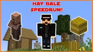 Speedrunning a Hay Bale in MINECRAFT