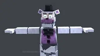 Minecraft | FNAF Funtime Freddy performance animación & test
