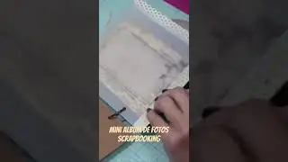Lindo mini album para fotos em scrapbook
