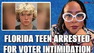 Florida Teen, Caleb Williams (R) ARRESTED For Voter Intimidation!!