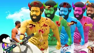 GTA 5 : Franklin Broke EVERY BONE In GTA 5 with Shinchan & pinchan! (GTA 5 mods)