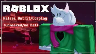Roblox - Ralsei Unmasked, without hat Outfit / cosplay