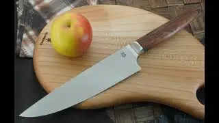 Кухонный шеф нож Black Boar 185 мм, сталь Bohler N690, рукоять айронвуд