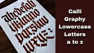 Calligraphy Lowercase Letters a to z ✍️ Pilot Pen | Calligrapher 🤟