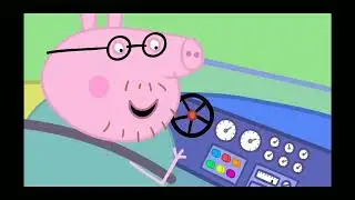 Peppa Pig Daddy Pig Pushes The Blue Button