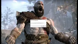 Ошибка при запуске God of War  d3d feature level 11_1