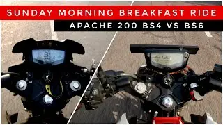 Apache 200 bs4 vs bs6 // Lucknow Sunday ride // Tvs aog ride.