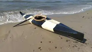 Traditional north kayaks in the Baltic sea