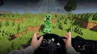 Playing Minecraft with a STEERING WHEEL