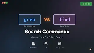 Linux Terminal: grep vs find | Search Commands Explained