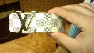 Louis Vuitton Damier Azur Belt Unboxing