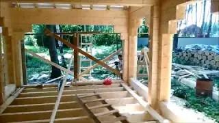 Обзор дома из клееного бруса