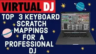Scratching using one key on virtual dj 