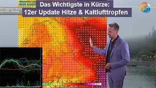 Das Wichtigste in Kürze: Höchstwerte der Woche. Hitze & Kaltlufttropfen. Hauptlauf GFS weiter extrem