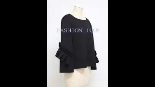 圓領荷葉長袖上衣縫紉教程 #圓領 #sewing #rufflesleeves