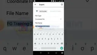 Exporting Points using Field genius Android