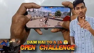 Abin Ne Diya Gali Mujhe🤬 Free Fire Open Challenge 💥 Full Rush Gameplay🌪️ 3 Fingers Costom hud🔥 ￼