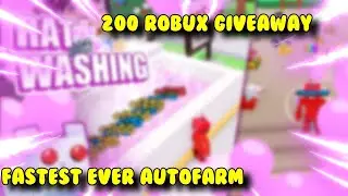 BEST Rat Washing Tycoon Script **UNPATCHED**  PASTEBIN, 200 Robux Giveaway.