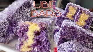 My HomeMade Ube Bars / PangNegosyo / bake by mama jhane