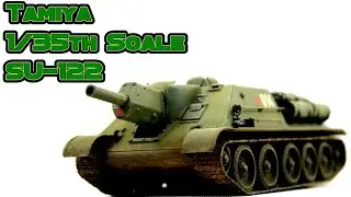 Tamiya 1/35th SU122 Russian Tank Destroyer Completed Scale Model Kit