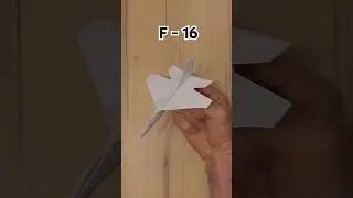 How to make an origami F-16 airplane (Tadashi Mori) #diy #origami