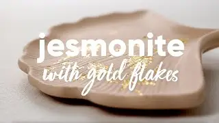 DIY Jesmonite with Gold Flakes