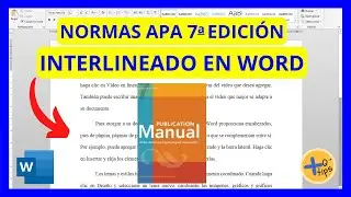Cómo PONER el INTERLINEADO en WORD según Normas APA 7ma Edición