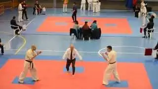 Edu Giner Campeonato de España Kyokushin 2015 KWF 1/2  semifinal