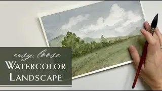 Landscape Watercolor Tutorial for Beginners