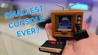 SMALLEST GAME CONSOLE EVER? The Tiny Arcade Atari 2600 - A Palmtop Retro Gaming Console 