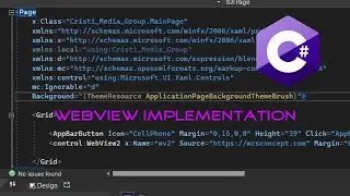 WebView implementation in C# | Visual Studio 2022