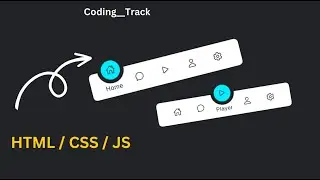Magic Navigation Menu using Html CSS & Javascript | HTML | CSS | JavaScript @Coding__Track