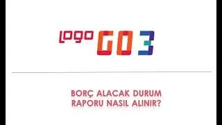 Logo Go3 - Borç Alacak Durum Raporu