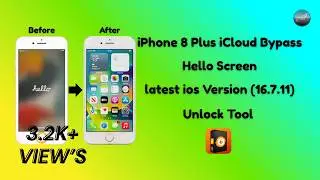 iPhone 8 Plus iCloud Bypass Without Network | Latest iOS Version (16.7.11) | Unlock Tool
