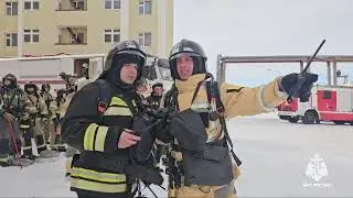 🚒Пожарно-тактические учения на объекте Чукотского многопрофильного колледжа в городе Анадыре.