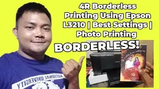 4R Borderless Printing Using Epson L3210 | Best Settings | Tech Tips