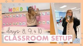 CLASSROOM SET UP 🌟 | Hanging Posters and Word Wall 🌈