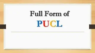 Full Form of PUCL || Did You Know?