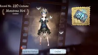 This NEW S tier skin looks EPIC! Identity V Monstrous Bird / Gardener